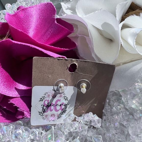 Rich McCoy Unique Handmade Upcycled Brass Bullet
Earrings Goldstone Jeweled 💗 - Picture 2 of 4